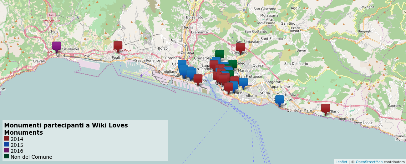 Le mappe di Wiki Loves Monuments | Open Genova APS